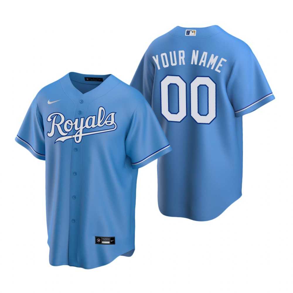 Kansas City Royals Customized Nike Light Blue Stitched MLB Cool Base Jersey,We sell and wholesale Kansas City Royals Customized Nike Light Blue Stitched MLB Cool Base Jersey on line form chian!